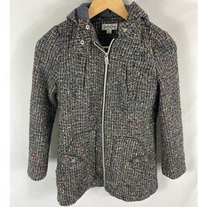 Coffee Shop New York Girls Tweed Coat Size Large